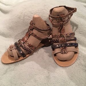 Mudd gladiator sandals.